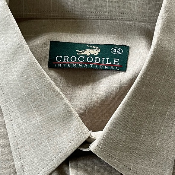 Crocodile International Men’s Oxford Button down size 42 size XL - Picture 5 of 14